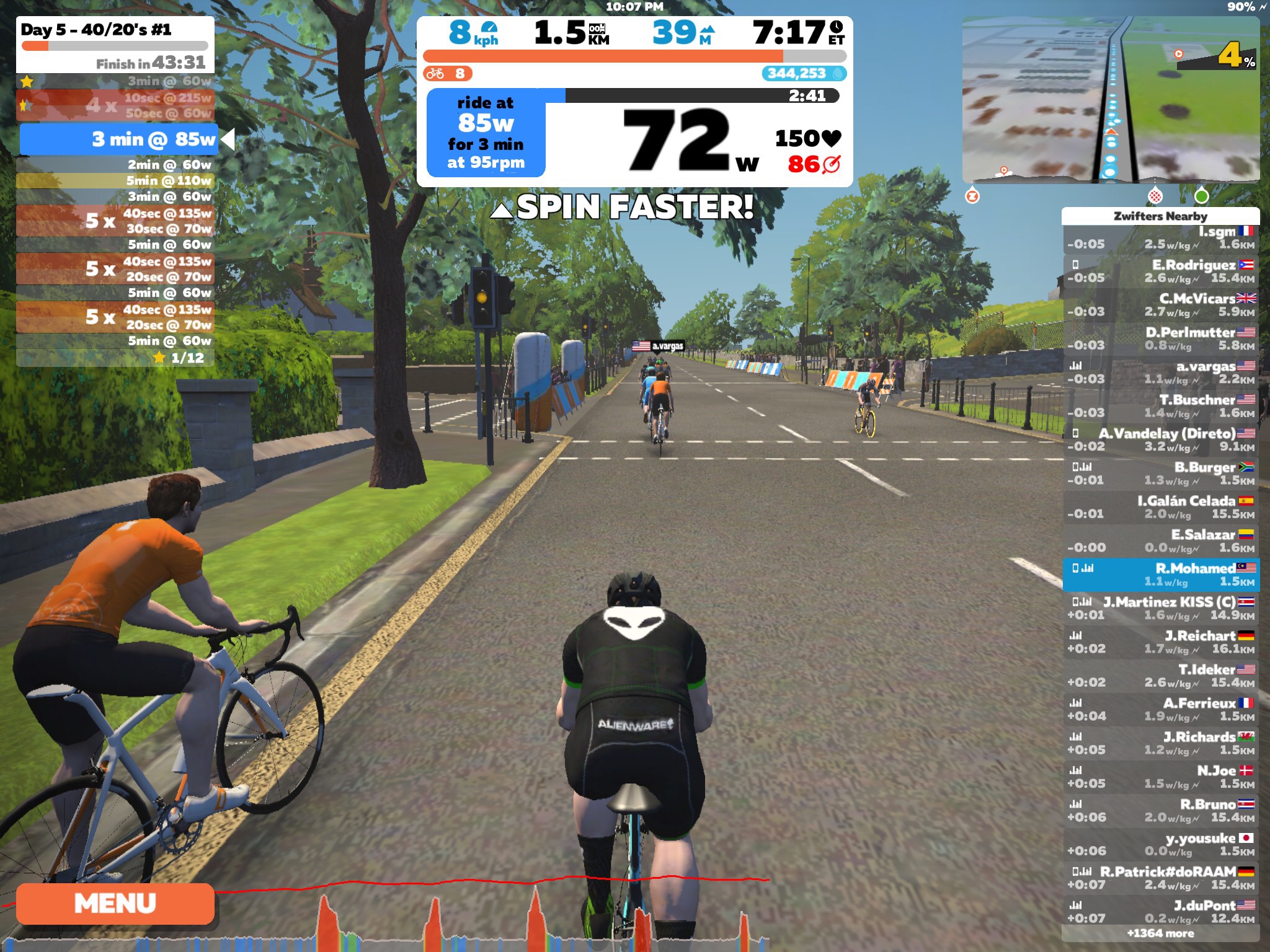 Zwift_Spin Faster