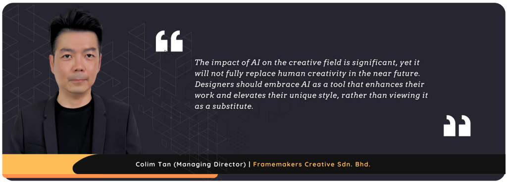 Quote from Colim Tan on will AI replace designers?